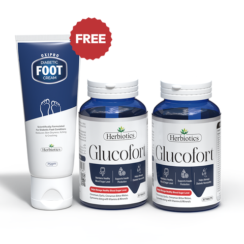 Buy 2 Glucofort & Get 1 Oxipro Cream Free