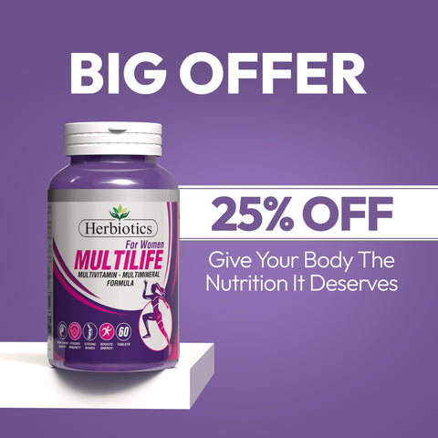 Multilife Women Multivitamin | 22 Vitamins & Minerals | 60 Tablets