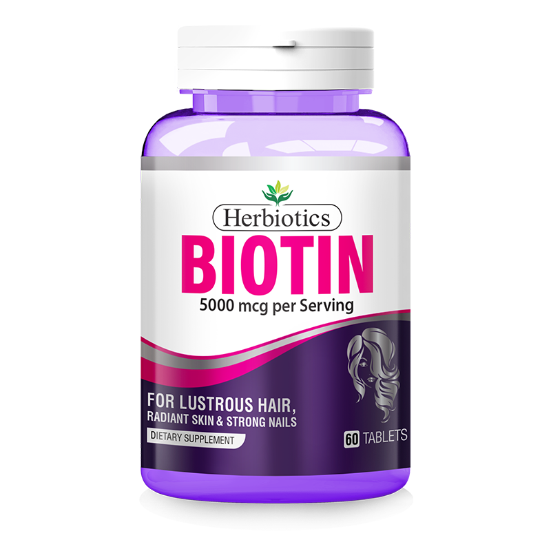 Herbiotics Biotin 5000mcg Tablets  Best Biotin Supplement in Pakistan