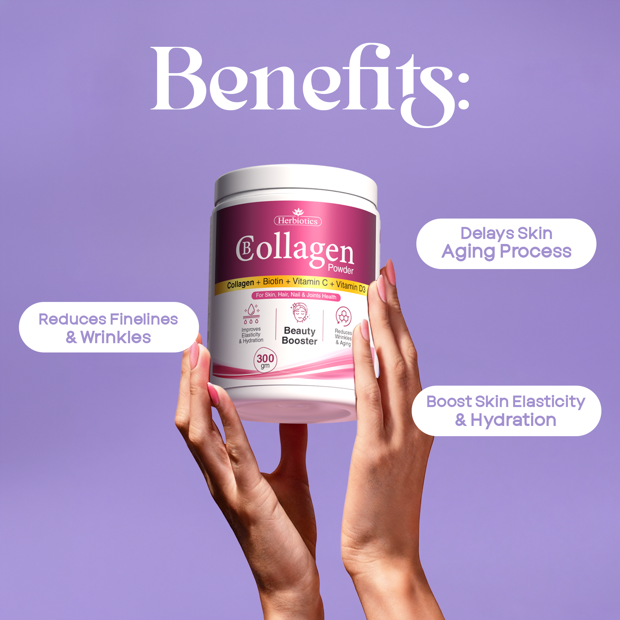 Buy B Collagen Powder & Get Hot Air Brush For Free