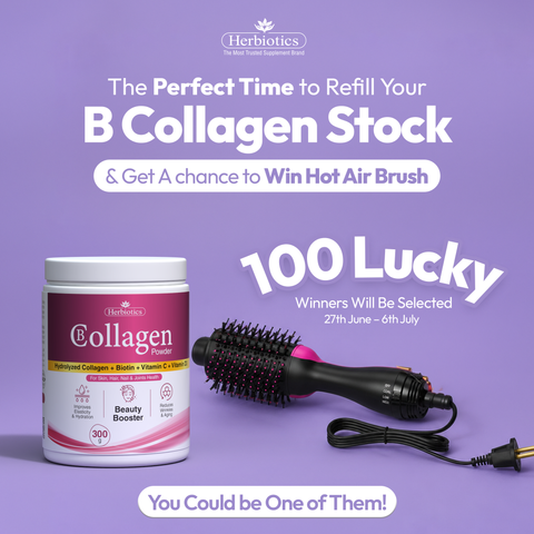 Buy B Collagen Powder & Get Hot Air Brush For Free