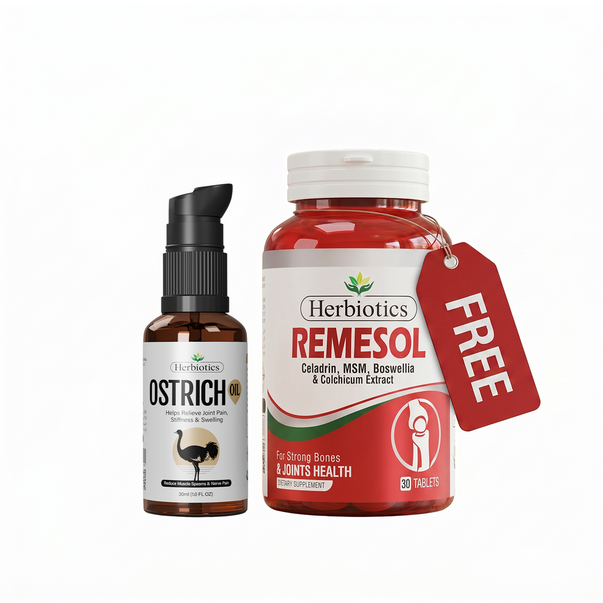 Buy 1 Ostrich Oil & Get Remesol Tablet Free